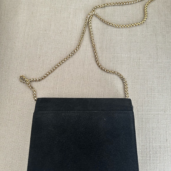 Leather Suede Talbots Evening Bag - Picture 2 of 5
